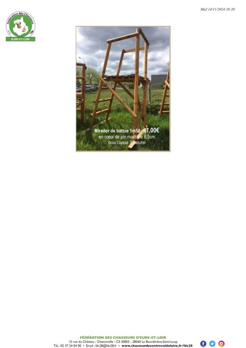 MATERIEL VENDU PAR LA FDC 28-2